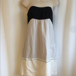 Ann Taylor strapless dress color block 4P. #151